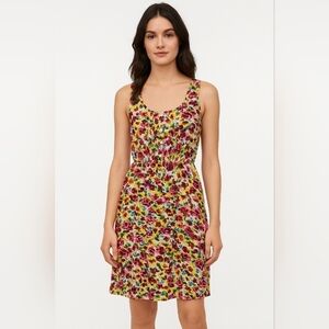 Rainbow flower tea dress